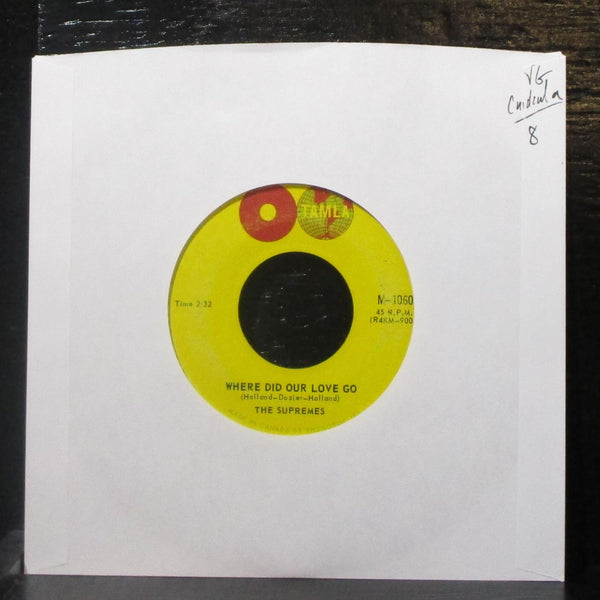 The Supremes - Where Did Our Love Go 7" VG Vinyl 45 Tamla M-1060 Canada 1964 - Shuga Records