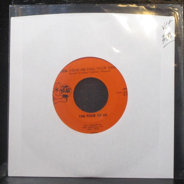 The Four Of Us - Liza / Hot Buttered Watermelon 7" VG+ Vinyl 45 Bear 1970 - Shuga Records