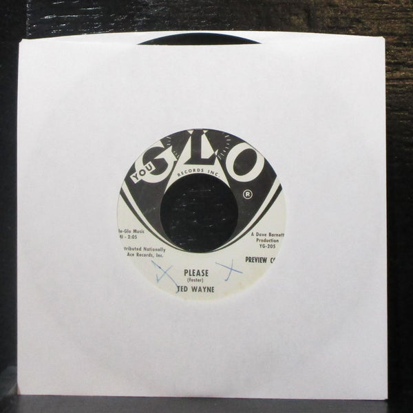 Ted Wayne - Don't Dream / Please 7" VG+ Promo Vinyl 45 Glo 205 USA - Shuga Records