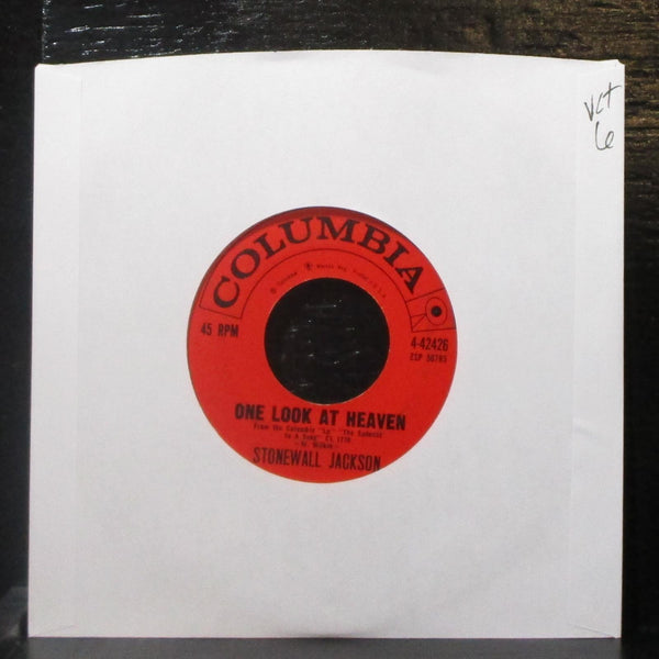 Stonewall Jackson - One Look At Heaven / Leona 7" VG+ Vinyl 45 Columbia 4-42426 - Shuga Records