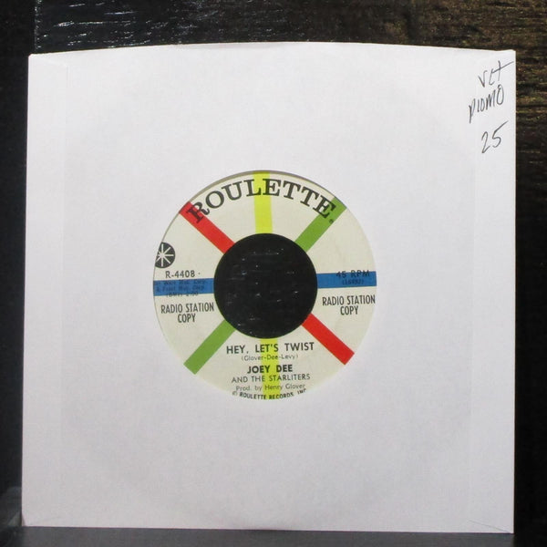 Joey Dee & Starliters - Hey, Let's Twist / Roly Poly 7" VG+ Promo Vinyl 45 USA - Shuga Records