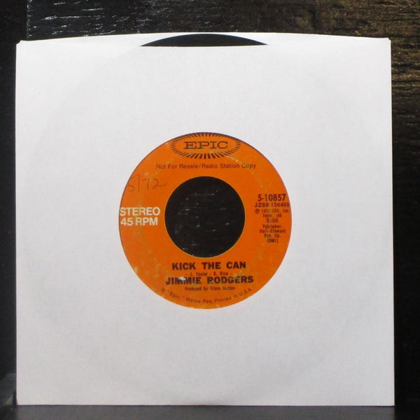 Jimmie Rodgers - Kick The Can 7" VG Promo Vinyl 45 Epic 5-10857 USA 1972 - Shuga Records