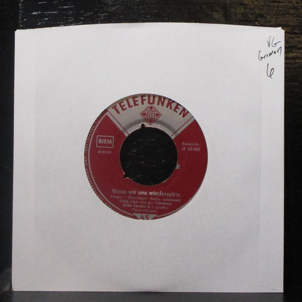 Gitta Lind un Die Telestars - Weier Holunder 7" VG Vinyl 45 Telefunken Germany - Shuga Records