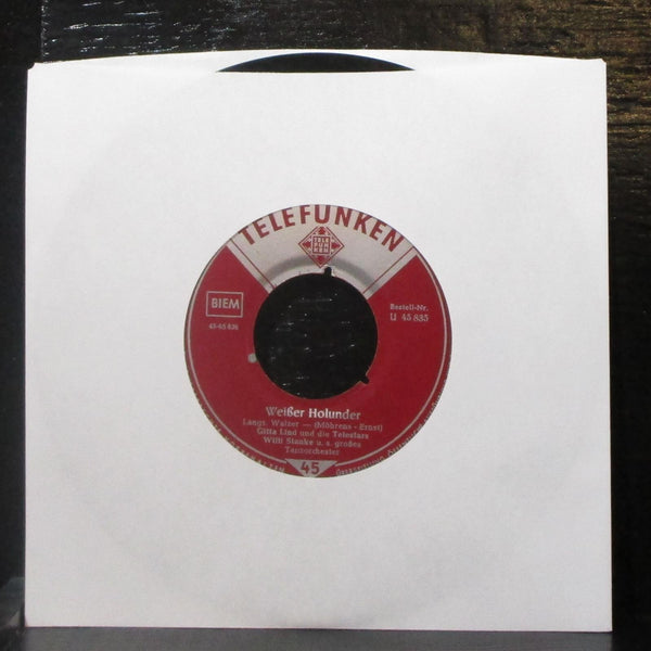 Gitta Lind un Die Telestars - Weier Holunder 7" VG Vinyl 45 Telefunken Germany - Shuga Records