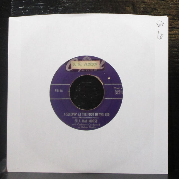 Ella Mae Morse - A-Sleepin' At The Foot Of The Bed 7" VG Vinyl 45 Capitol F2186 - Shuga Records