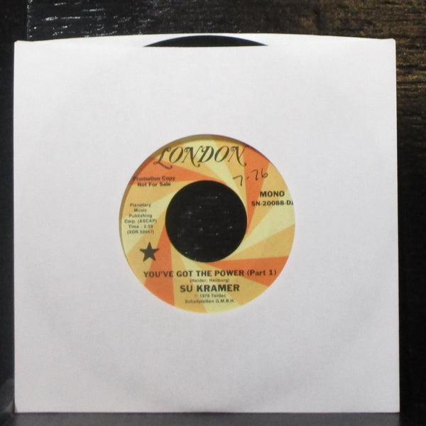 Su Kramer - You've Got The Power (Part 1) 7" VG Promo Vinyl 45 London USA 1976 - Shuga Records