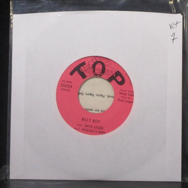 Dick Leger & Russal's Men - Billy Boy 7" VG+ Vinyl 45 Top Caller 25024 w/Cue - Shuga Records