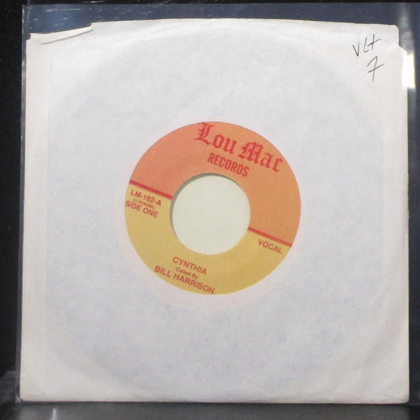 Bill Harrison & Mac Letson - Cynthia 7" VG+ Vinyl 45 Lou Mac LM-182 USA - Shuga Records