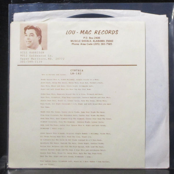 Bill Harrison & Mac Letson - Cynthia 7" VG+ Vinyl 45 Lou Mac LM-182 USA - Shuga Records