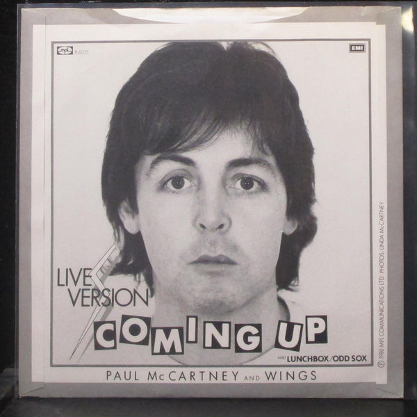 Paul McCartney - Coming Up 7" VG+ Vinyl 45 Parlophone R 6035 UK 1980 - Shuga Records