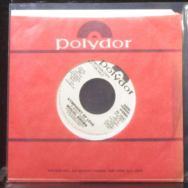 Miquel Brown - Symphony Of Love 7" Mint- Promo Vinyl 45 Polydor PD 14541 USA - Shuga Records