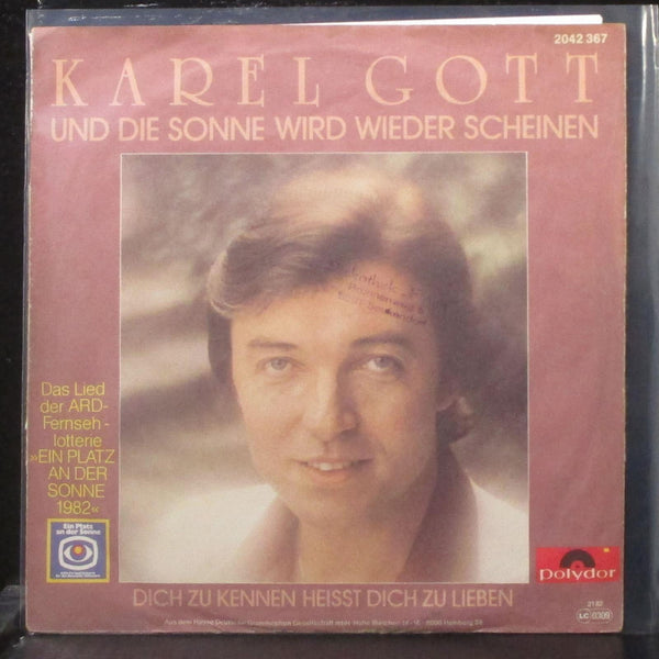 Karel Gott - Und Die Sonne Wird Wieder Scheinen 7" VG+ Vinyl 45 Polydor Germany - Shuga Records