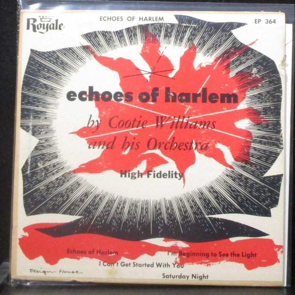 Cootie Williams - Echoes Of Harlem EP 7" VG+ Vinyl 45 Royale EP 364 USA - Shuga Records