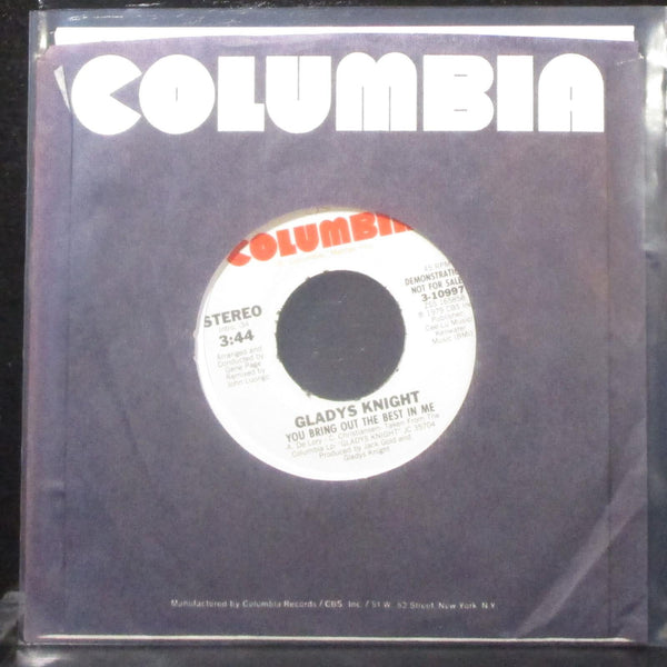 Gladys Knight - You Bring Out The Best In Me 7" Mint- Promo Vinyl 45 Columbia - Shuga Records