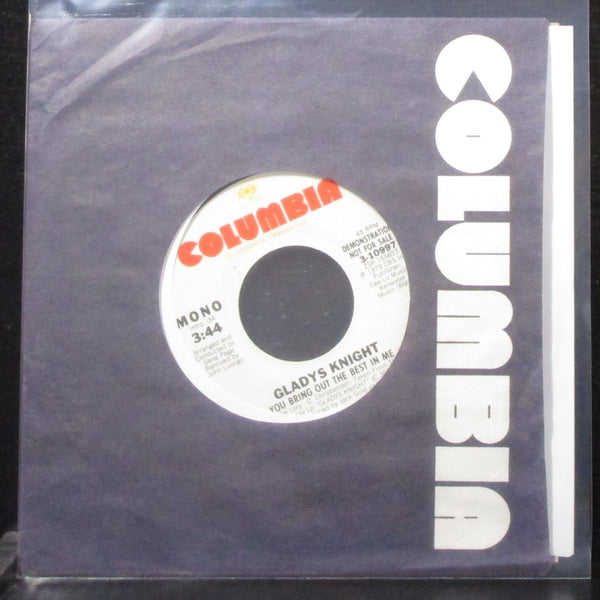 Gladys Knight - You Bring Out The Best In Me 7" Mint- Promo Vinyl 45 Columbia - Shuga Records