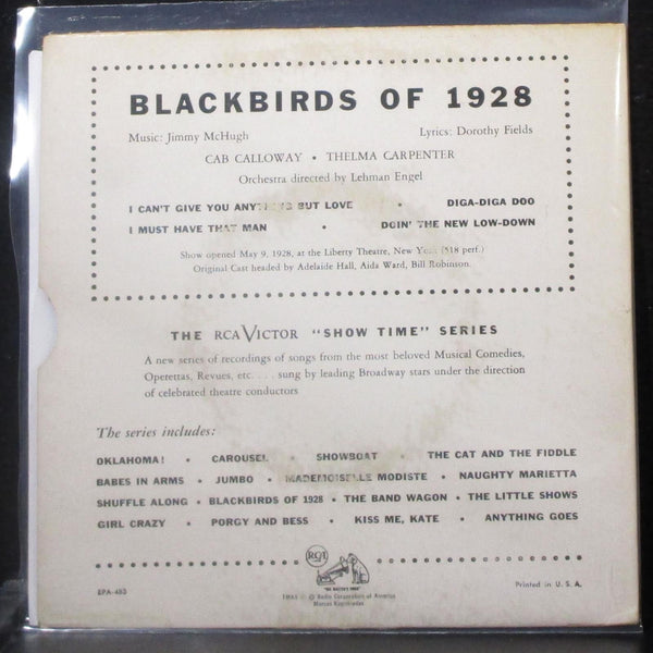 Cab Calloway & Thelma Carpenter - Songs From Blackbirds EP 7" VG+ Vinyl 45 RCA - Shuga Records