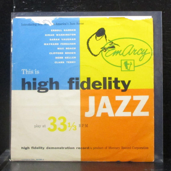 Various Artists - This Is High Fidelity Jazz EP 7" VG+ Vinyl 33 EmArcy D-EM-1 - Shuga Records