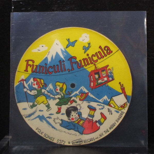 Merry Singers - The Blue-Tail Fly / Funiculi, Funicula 7" VG Vinyl 78 PicturTone - Shuga Records