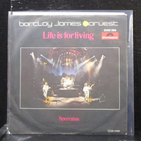 Barclay James Harvest - Life Is For Living 7" VG+ Vinyl 45 Polydor Germany 1980 - Shuga Records