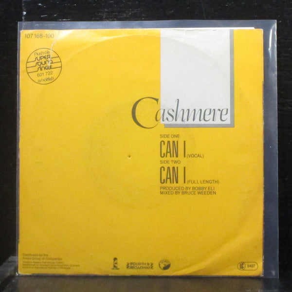 Cashmere - Can I 7" VG+ Vinyl 45 Island 107 168 Europe 1984 - Shuga Records