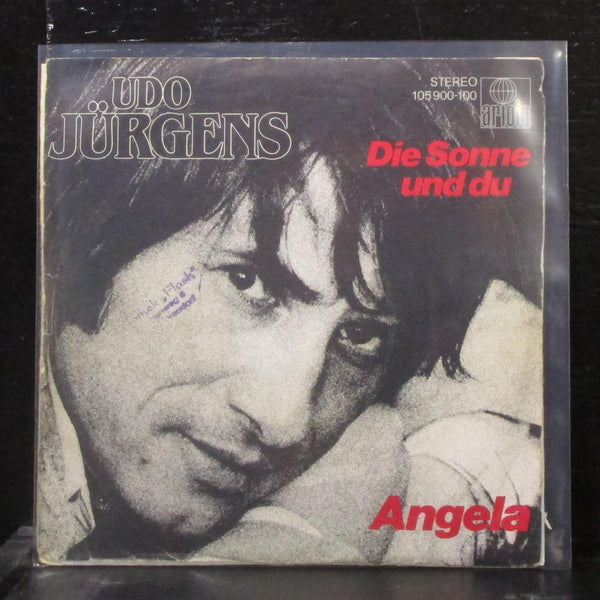 Udo Jrgens - Die Sonne Und Du / Angela 7" VG+ SS Vinyl 45 Ariola Germany 1983 - Shuga Records