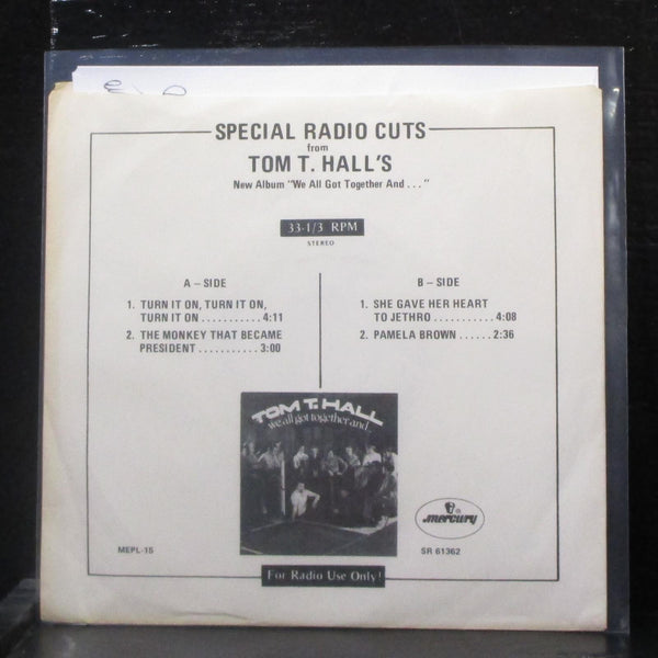 Tom T. Hall - Special Radio Cuts EP 7" Mint- Promo Vinyl 33 Mercury MEPL-15 USA - Shuga Records