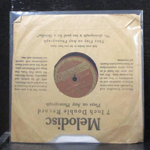 Various Artists - Mon Homme / Just Because 7" VG+ Vinyl 78 Melodisc 798 USA 1920 - Shuga Records