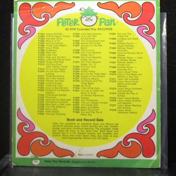 Peter Pan Players - Little Red Caboose EP 7" VG Vinyl 45 Peter Pan F1233 USA - Shuga Records