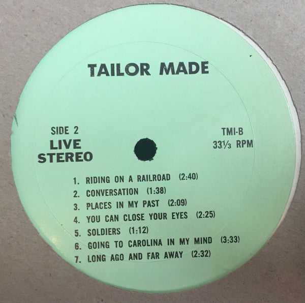 James Taylor With Carole King & Joe Mama - Tailor Made - Live At The Anaheim Convention Center 3-21-71 - VG+ (Only Side 3/4) 1971 Stereo USA - Rock - Shuga Records
