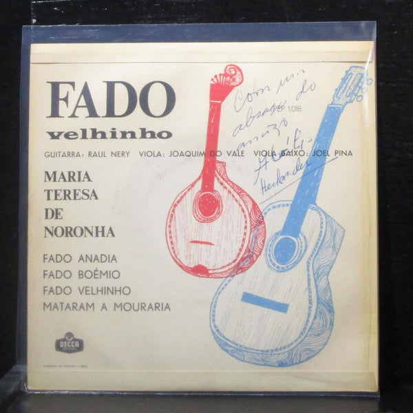 Maria Teresa de Noronha - Fado Velhinho EP 7" VG+ Vinyl 45 Decca Portugal 1964 - Shuga Records