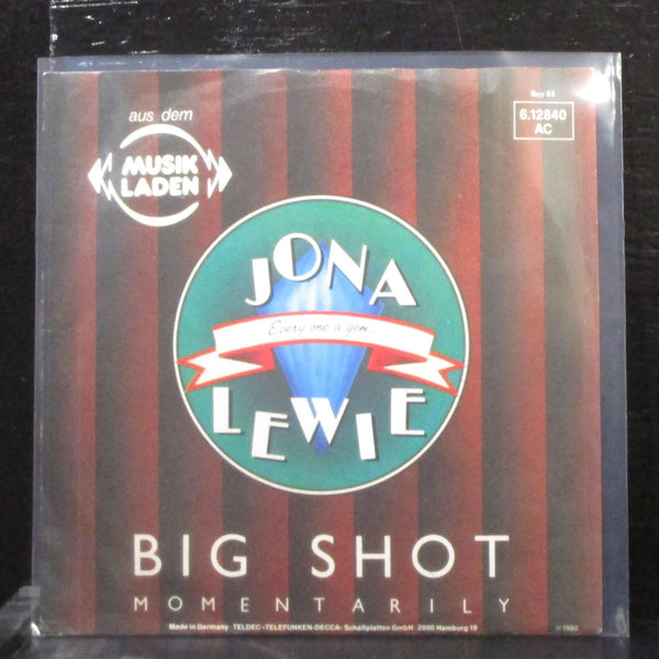 Jona Lewie - Big Shot - Momentarily 7" Mint- Vinyl 45 Stiff 6.12840 AC Germany - Shuga Records