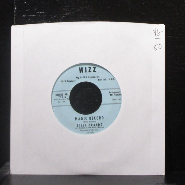 Billy Brando - Magic Record / Got Butterflies 7" VG Vinyl 45 Wizz 712 USA 1958 - Shuga Records