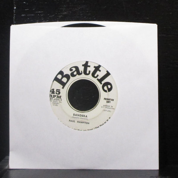 Paul Hampton - I'm In Love With A Bunny / Bandera 7" VG+ Promo Vinyl 45 Battle - Shuga Records