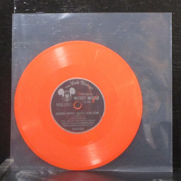 Jimmie Dodd - Official Mickey Mouse Club March & Song 7" VG Orange Vinyl 45 D222 - Shuga Records