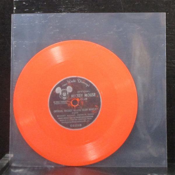 Jimmie Dodd - Official Mickey Mouse Club March & Song 7" VG Orange Vinyl 45 D222 - Shuga Records