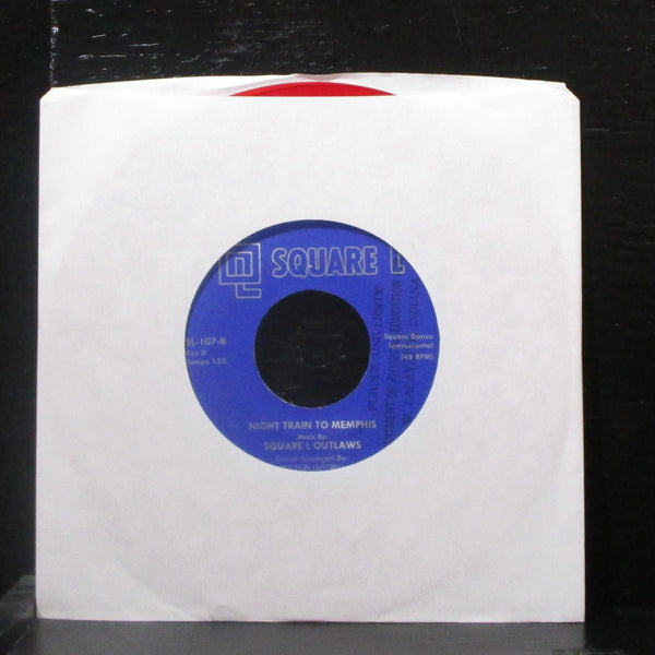 Melton Luttrell & Square L Outlaws - Night Train To Memphis 7" VG+ Red Vinyl 45 - Shuga Records