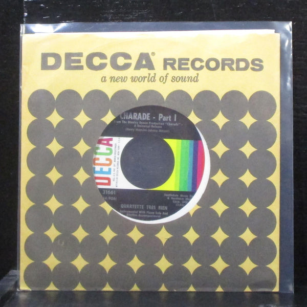Quartette Trs Bien - Charade 7" Mint- Vinyl 45 Decca 31661 USA 1964 - Shuga Records