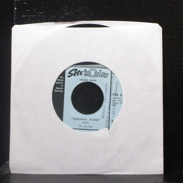 Merl Olds & The Jerrymen - Indiana Home 7" VG+ Vinyl 45 Sets In Order 133 - Shuga Records