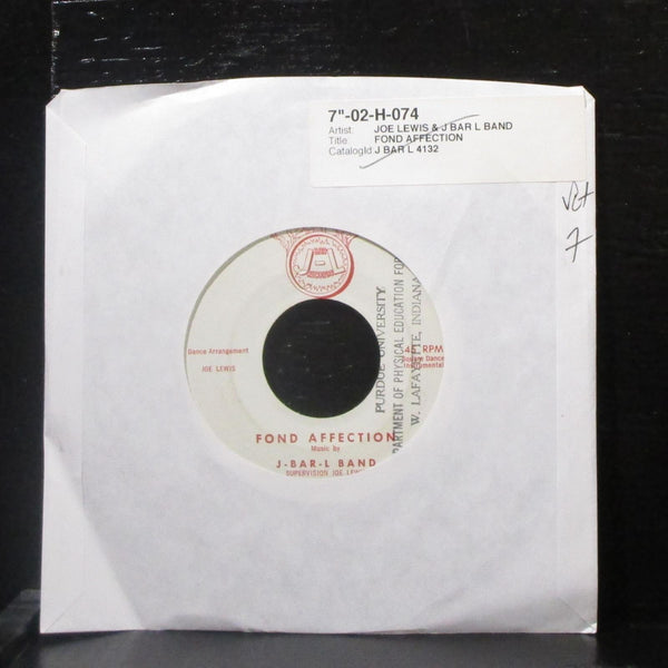 Joe Lewis & J-Bar-L Band - Fond Affection / Swing Miss Dolly 7" VG Vinyl 45 4126 - Shuga Records