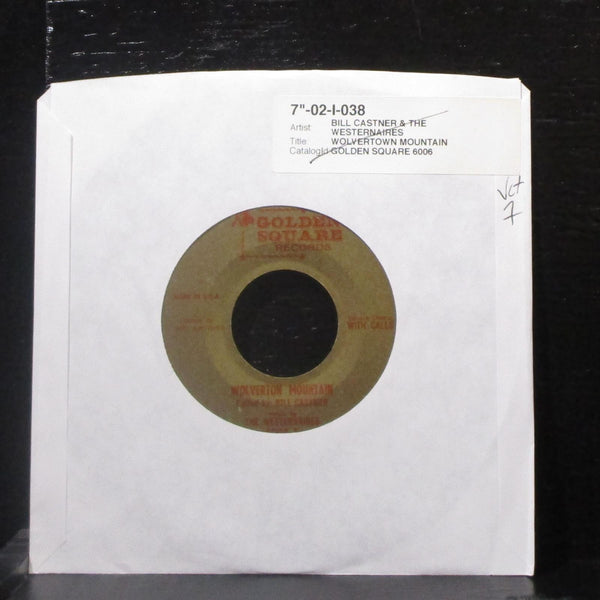 Bill Castner & Westernaires - Wolverton Mountain 7" VG+ Vinyl 45 Golden Square - Shuga Records