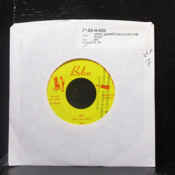 Jerry Adkins & Belco Rhythm Boys - Ida 7" VG+ Vinyl 45 Belco B-106 USA - Shuga Records