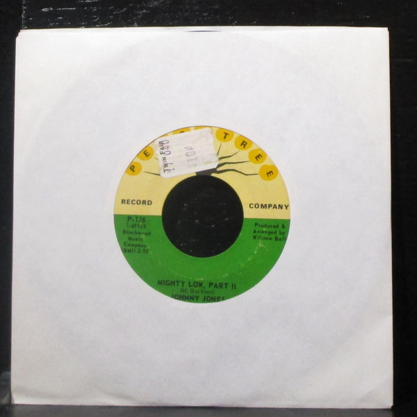 Johnny Jones - Mighty Low, Part I & II 7" VG+ Vinyl 45 Peachtree P-126 USA - Shuga Records