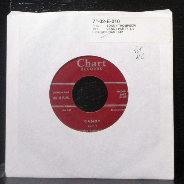 Sonny Thompson - Candy (Part 1 & 2) 7" VG+ Vinyl 45 Chart 642 USA 1957 - Shuga Records