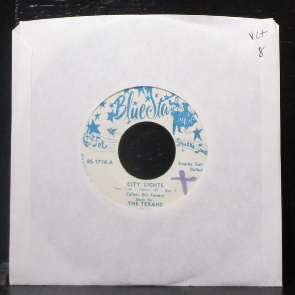 Sal Fanara & The Texans - City Lights 7" VG+ Vinyl 45 Blue Star BS-1716 USA - Shuga Records