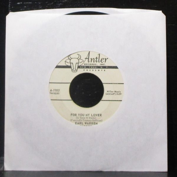 Earl Warren Sextette - Poinciana / For You My Lover 7" VG Promo Vinyl 45 Antler - Shuga Records