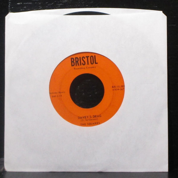 The Squares - Square Rock Pt. III / Davey's Drag 7" VG Vinyl 45 Bristol USA 1959 - Shuga Records
