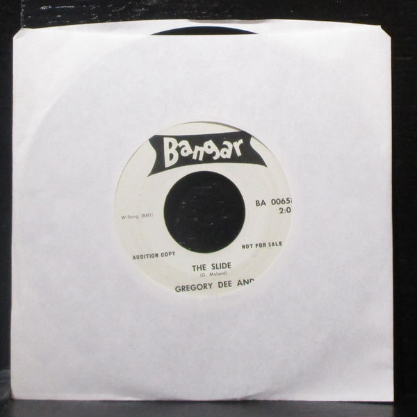 Gregory Dee & The Avanties - The Slide 7" VG- Promo Vinyl 45 Bangar BA 00658 - Shuga Records