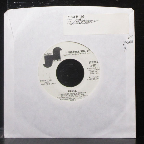 Camel - Another Night 7" VG+ Promo Vinyl 45 Janus J-262 USA 1976 - Shuga Records