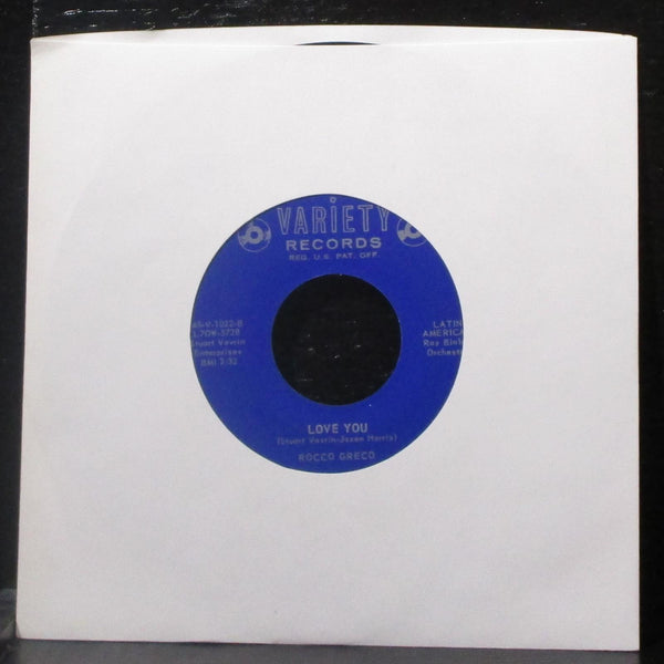 Rocco Greco - Tell Me / Really 7" VG+ Vinyl 45 Variety 45-V-1026 USA - Shuga Records