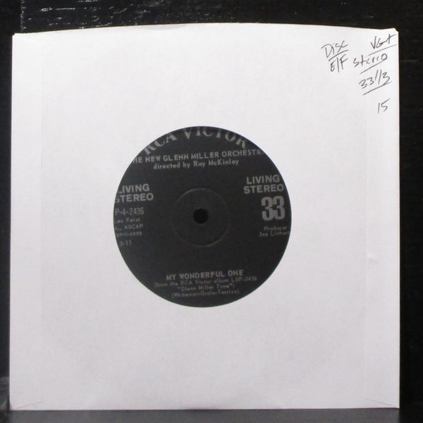 The New Glenn Miller Orchestra - My Wonderful One / Satin Doll 7" VG+ Vinyl 33 - Shuga Records